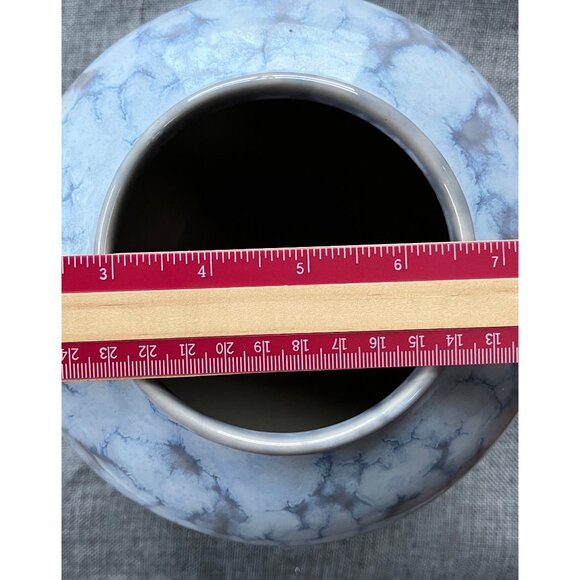 Gorgeous Ceramic Pot Sky Blue, Stormy Gray and Cloud White - Picture 3 of 13